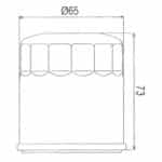 ΦΙΛΤΡΟ ΛΑΔΙΟΥ HF303 NAGANO